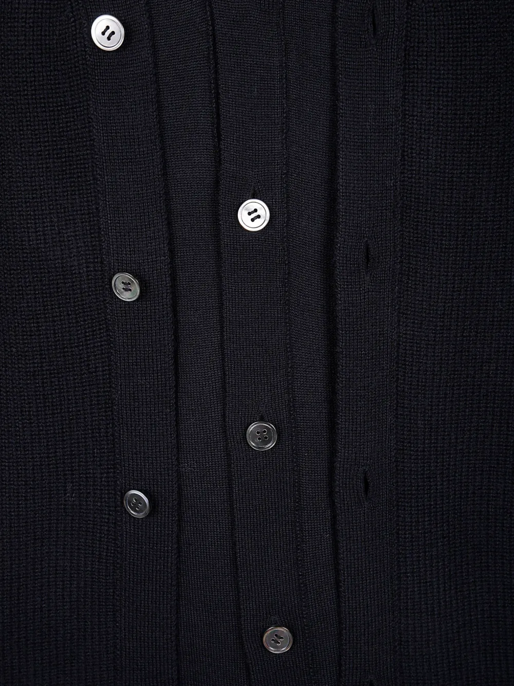 Comme Des Garçons Homme Deux Wool Cardigan In Black