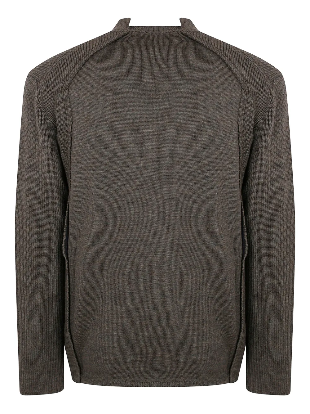 Comme Des Garçons Homme Deux Wool Cardigan In Brown