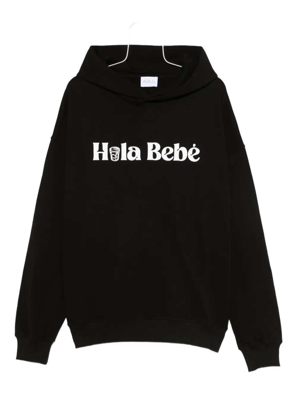 BLUE SKY INN text-print hoodie - Nero