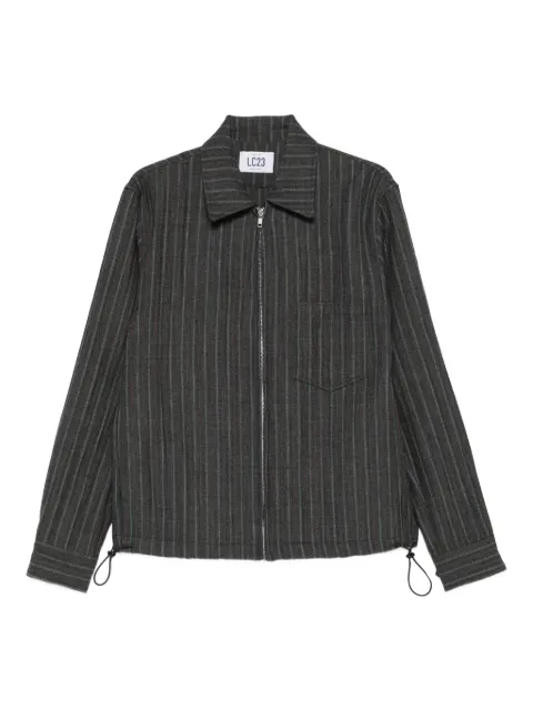 LC23 striped zip-up jacket