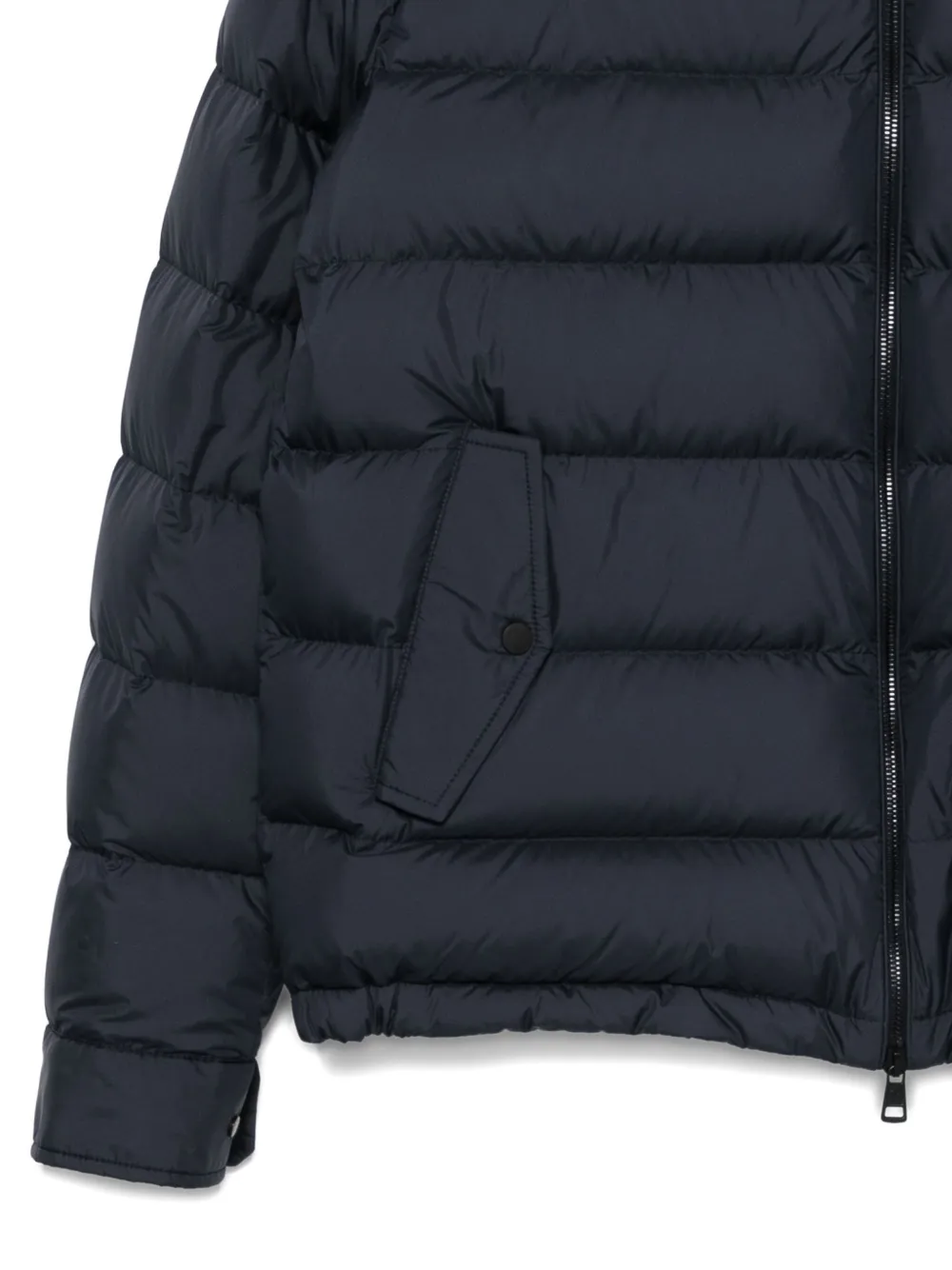 Moncler Zip-up Padded Jacket In Blue