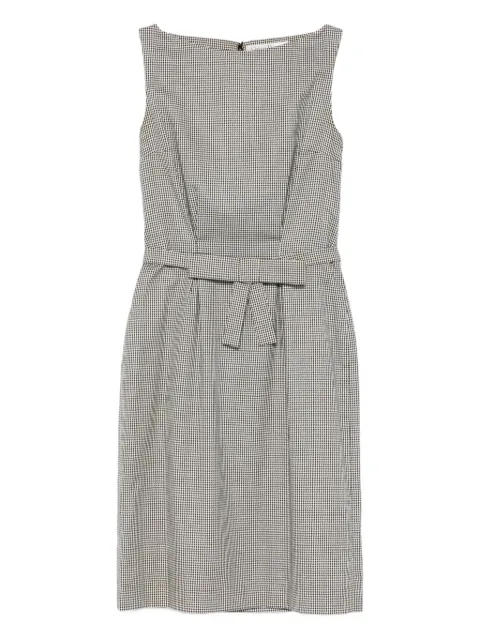Christian Dior Pre-Owned 2000s belted pied-de-poul mini dress