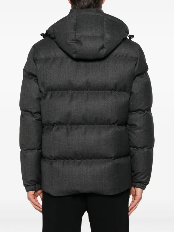 Moncler フーデッド キルティングジャケット | ブラック | FARFETCH JP