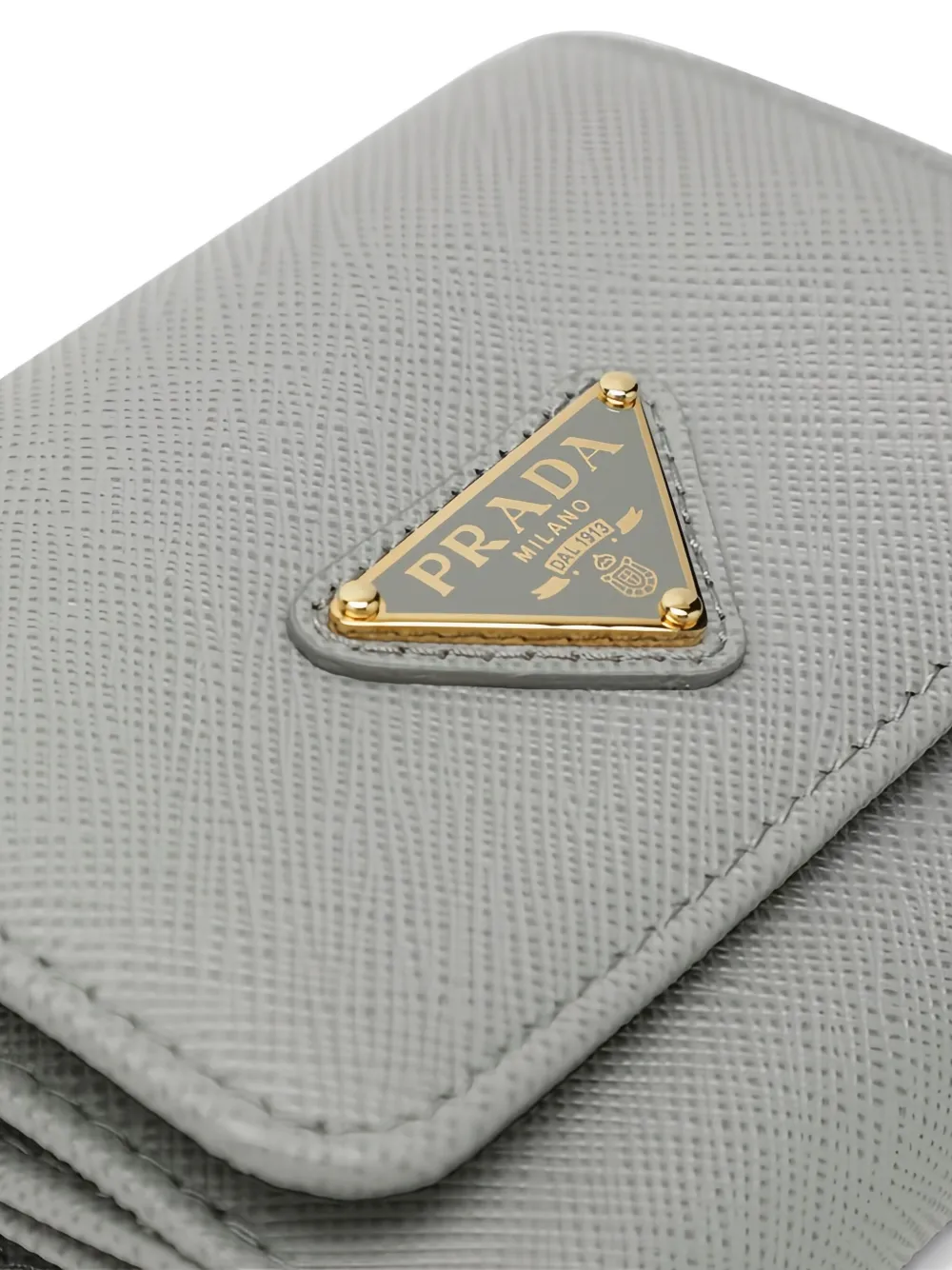 Prada Leren portemonnee Grijs