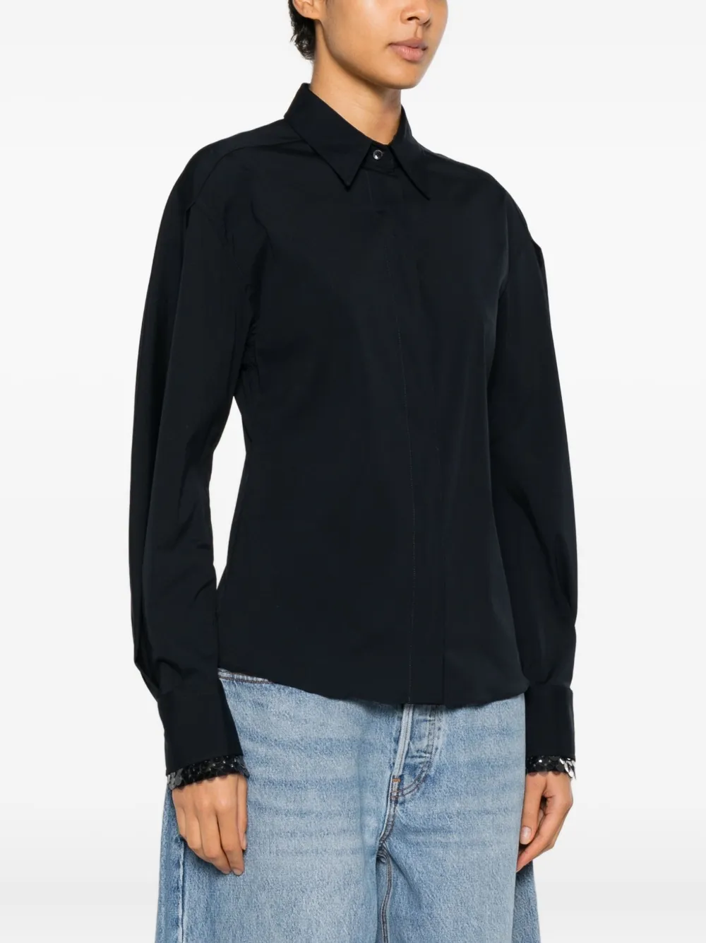 Brunello Cucinelli Cotton Blouse In Black