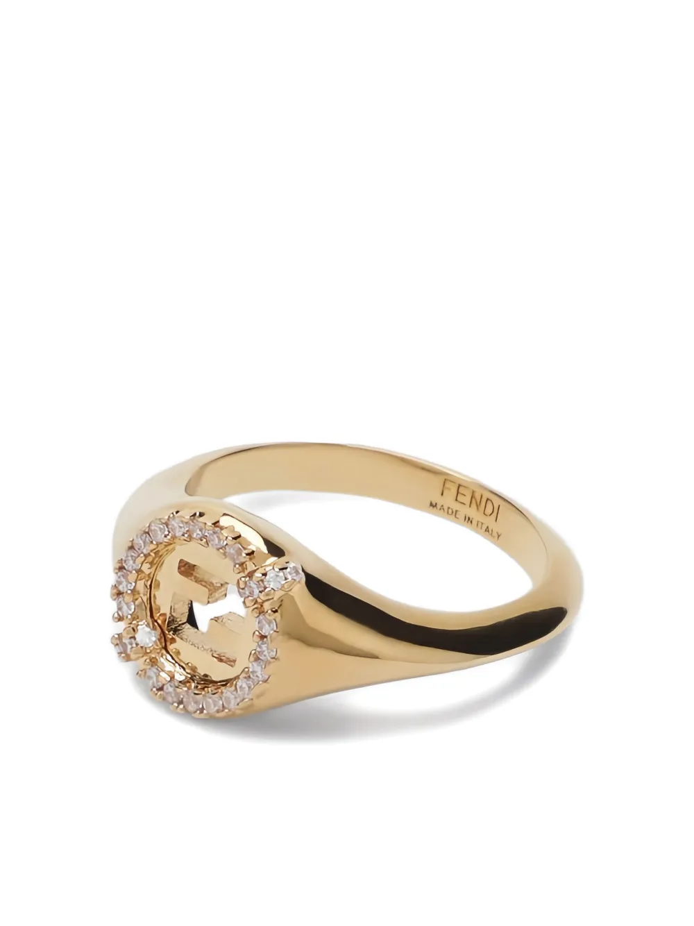 FENDI EverRound logo-detail ring | Gold | Image 1