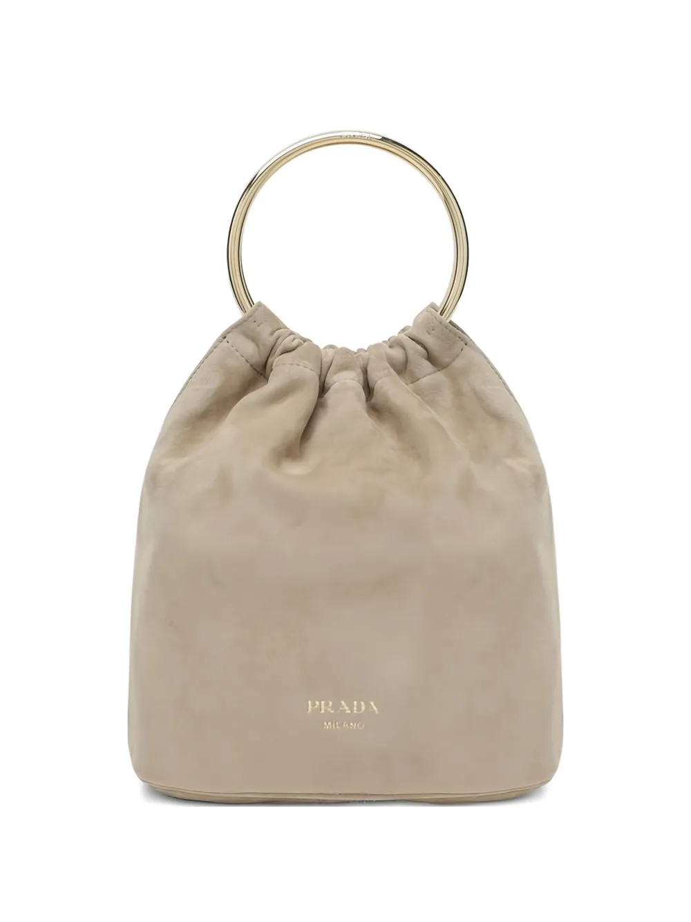 Prada ring-handle bucket bag | Neutrals | Image 1
