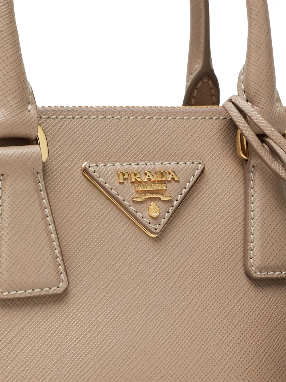 Prada Gallerina mini-tas Beige