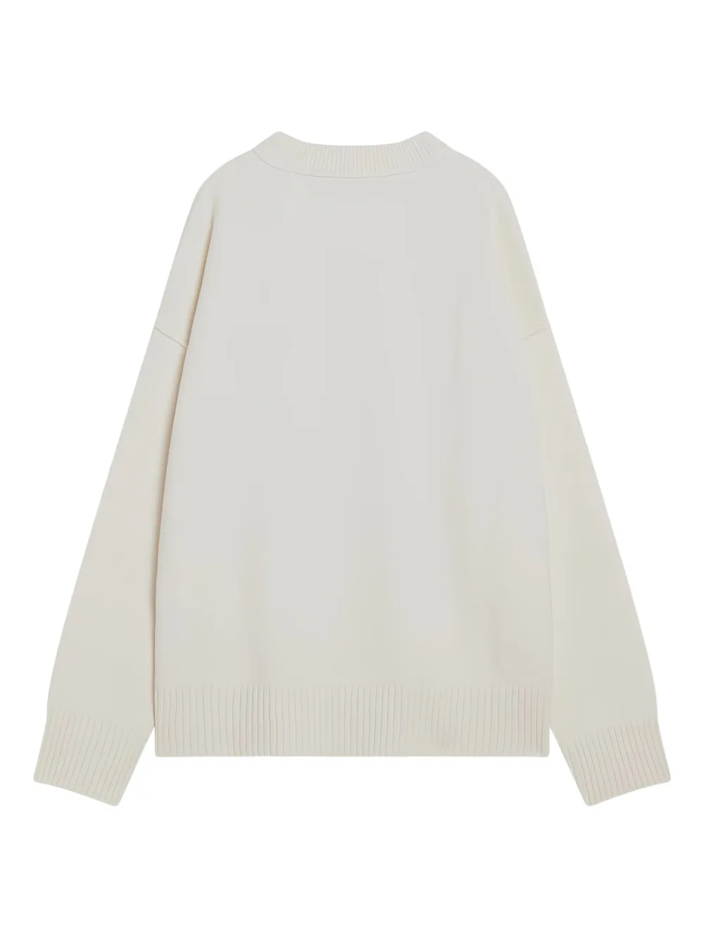AMI Paris heart long-sleeve sweater - Beige