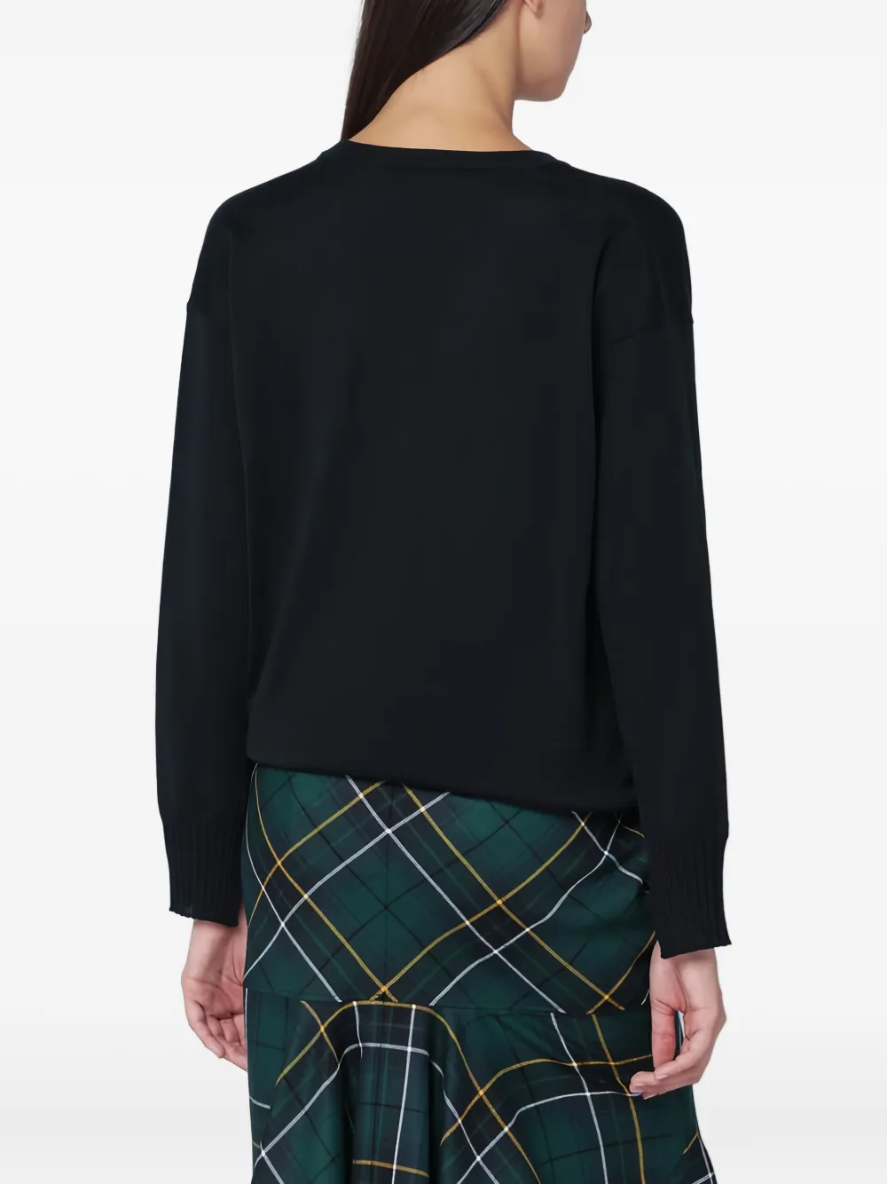 Roberto Collina V-neck Long Sweater In Multi