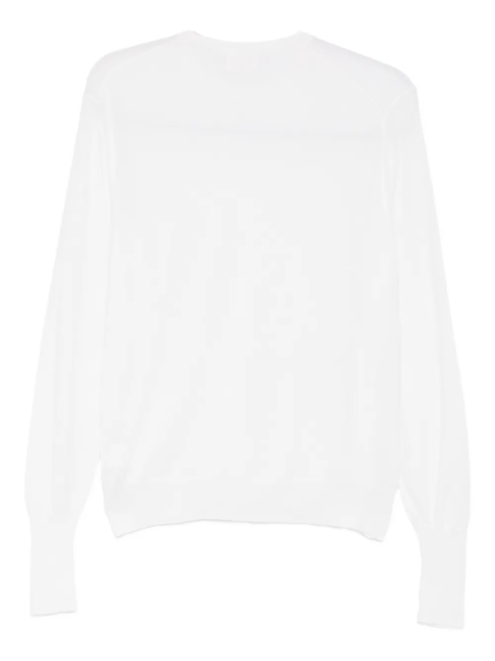 Ma'ry'ya Crew Neck Sweater In White