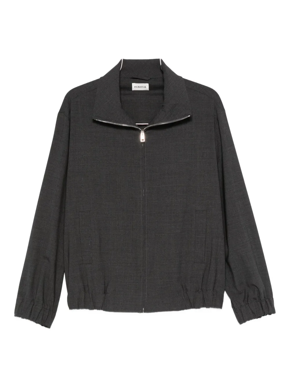P.a.r.o.s.h Wool Bomber Jacket In Black
