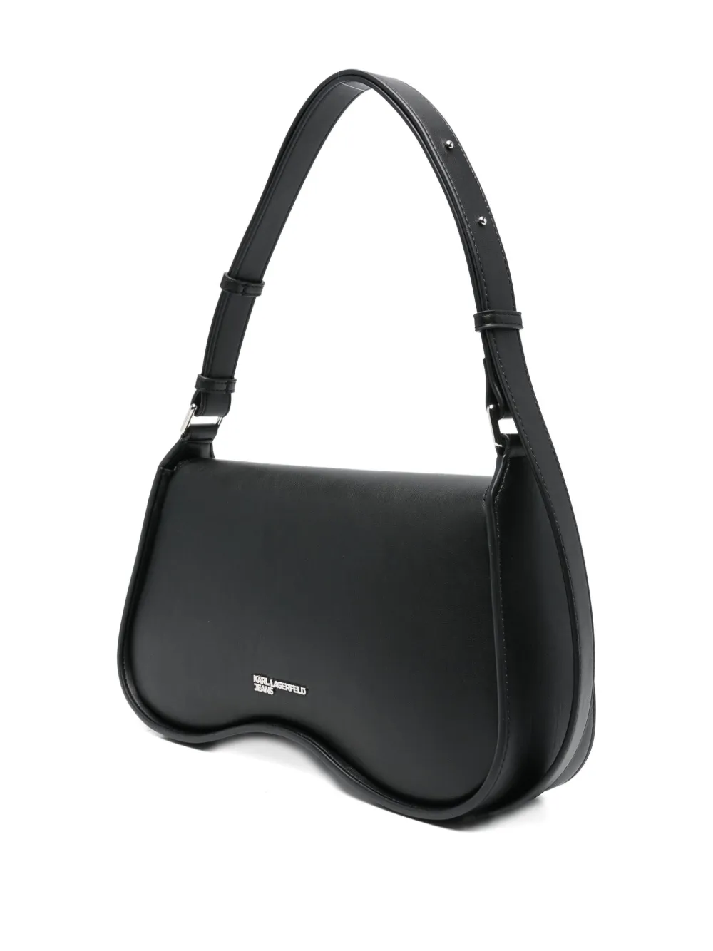 Karl Lagerfeld Jeans Studded Shoulder Bag In Black