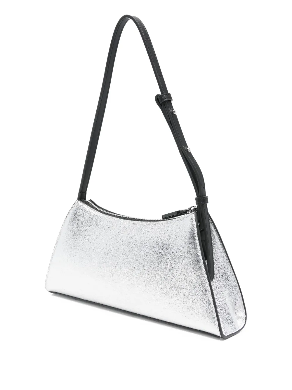 Karl Lagerfeld Jeans Zipped Shoulder Bag In Gray