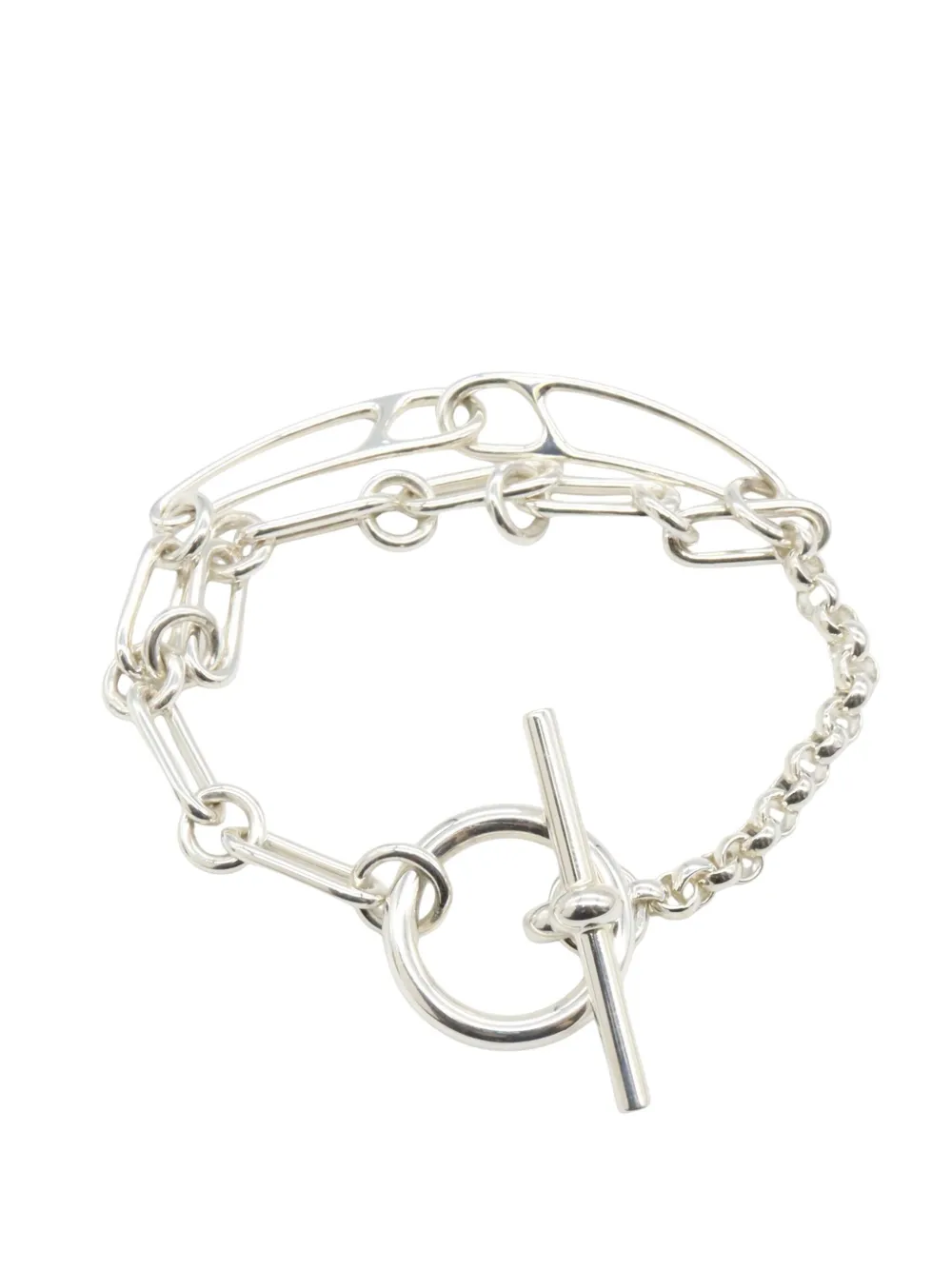 Hermès Pre-Owned pulsera Chain d'Ancre Punk SH en plata de ley 2010-2025 | plateado | Image 1