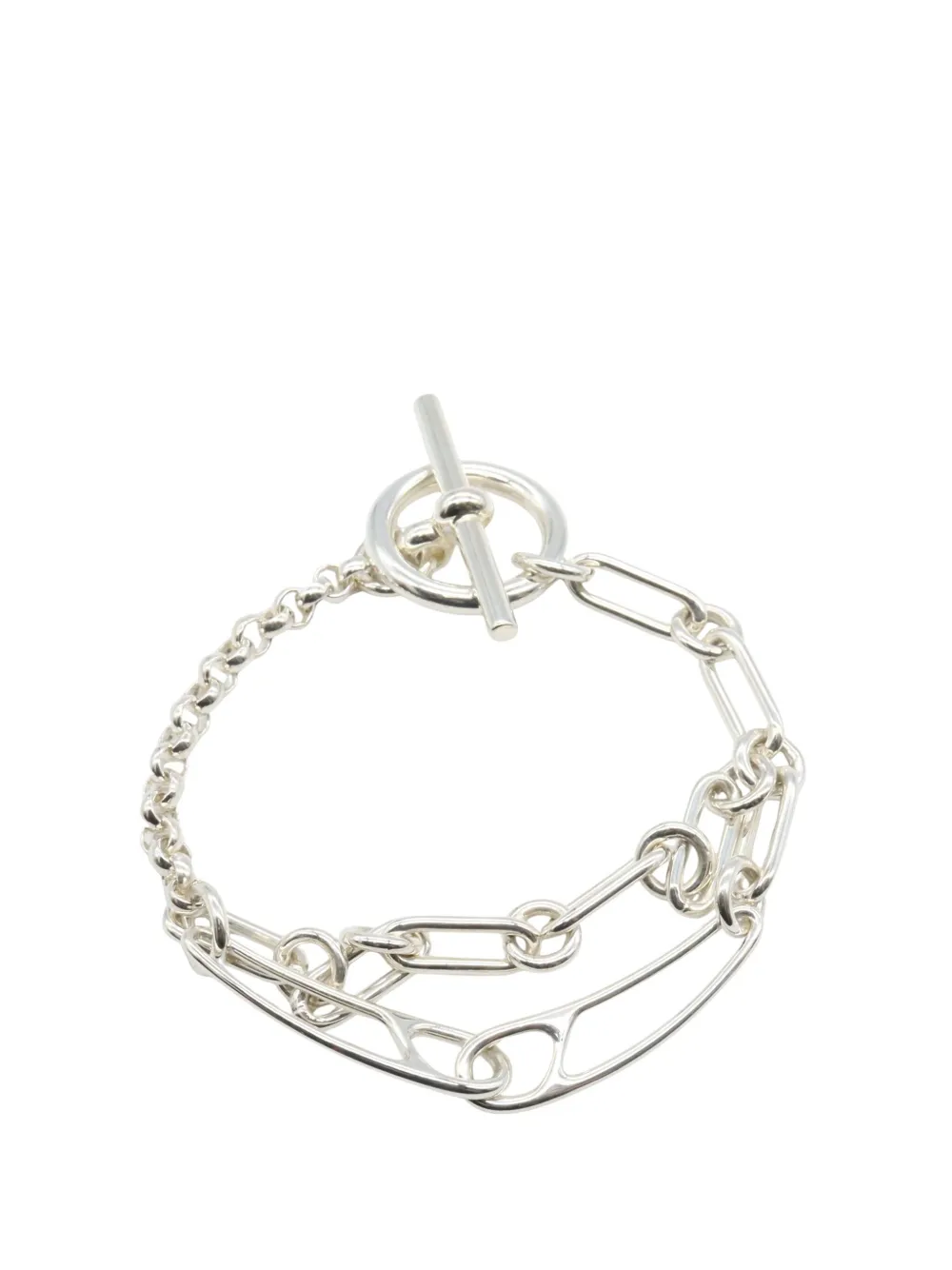 Hermès Pre-Owned pulsera Chain d'Ancre Punk SH en plata de ley 2010-2025 | Image 2