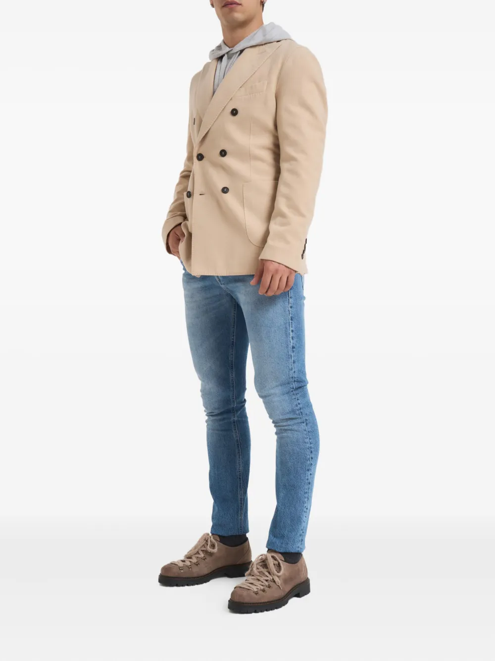 Circolo 1901 Blazer met dubbele rij knopen Beige