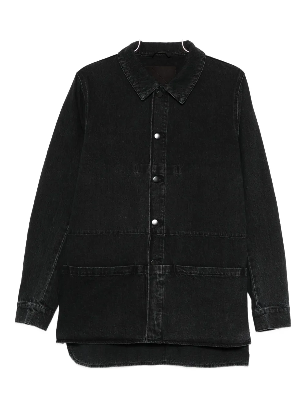 Nomen Nescio Buttoned Denim Jacket In Black