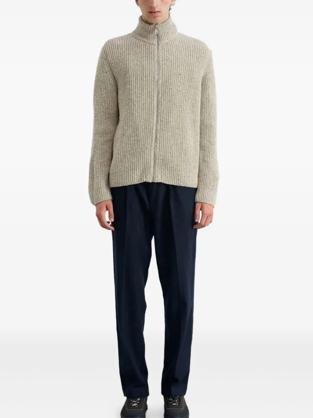 Dean Edmonds zip high-neck sweater | Knitted Sweaters | Image 2