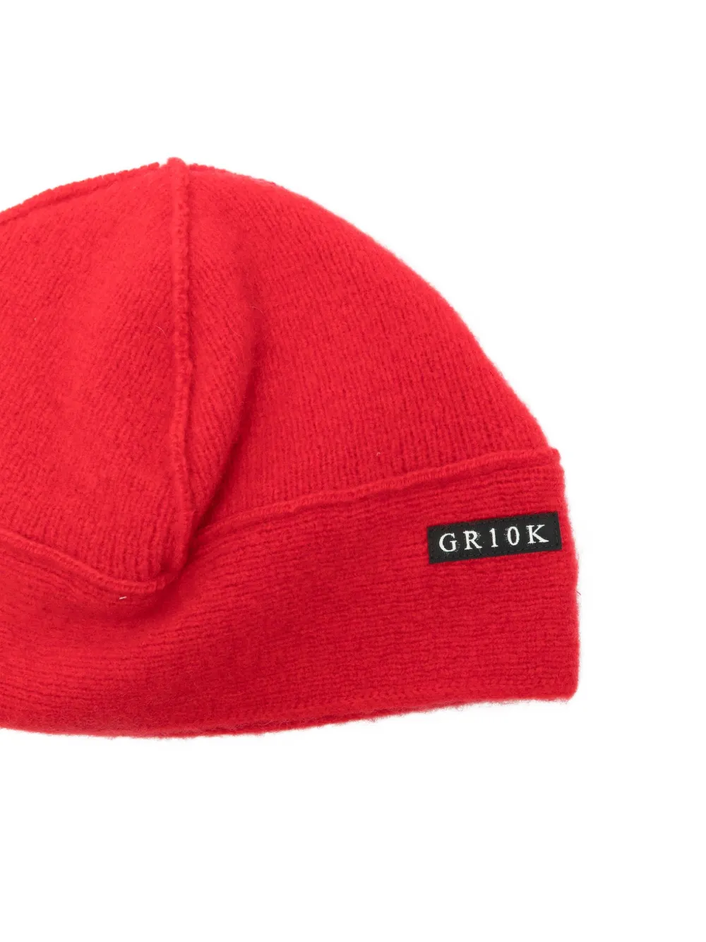 Gr10k Ribbed Wool Beanie In Red