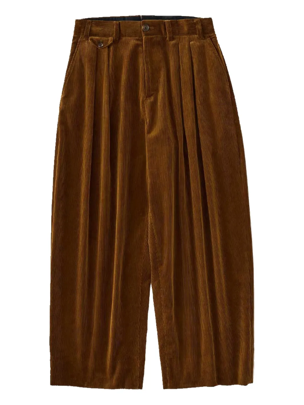 Studio Nicholson xBEAMS Plus cotton trousers | Brown | Image 1