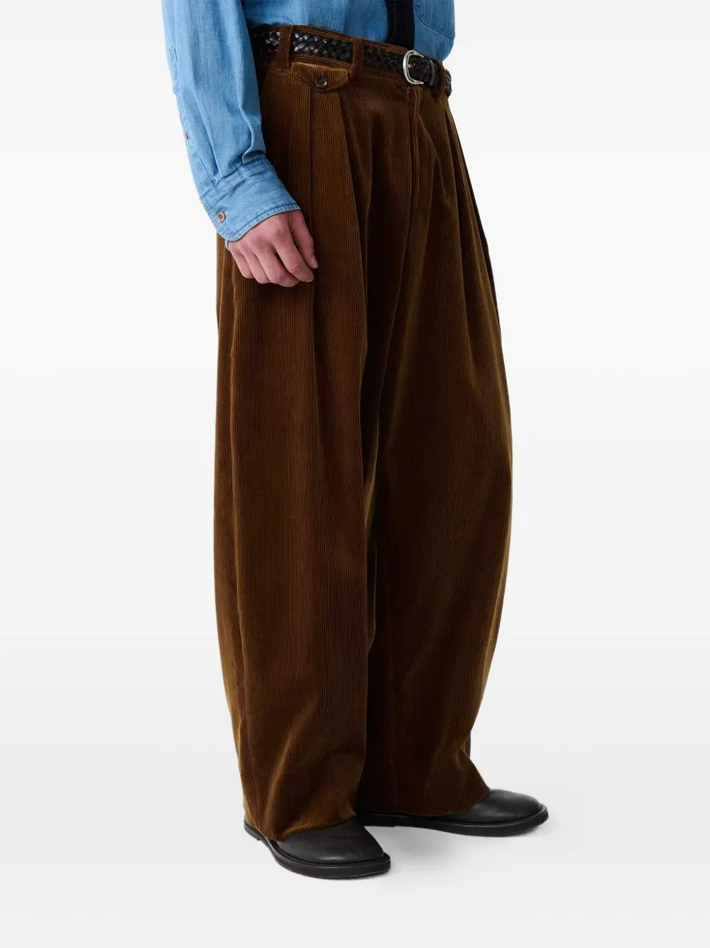 Studio Nicholson xBEAMS Plus cotton trousers | Loose Fit Pants | Image 2