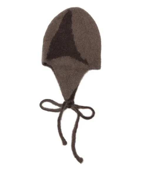 ROA tie mohair beanie