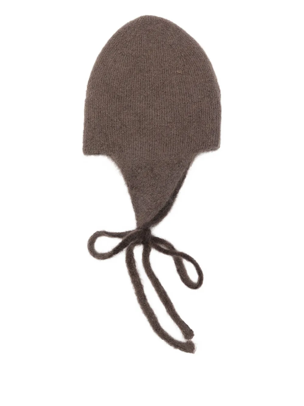 Roa Tie Mohair Beanie In Brown