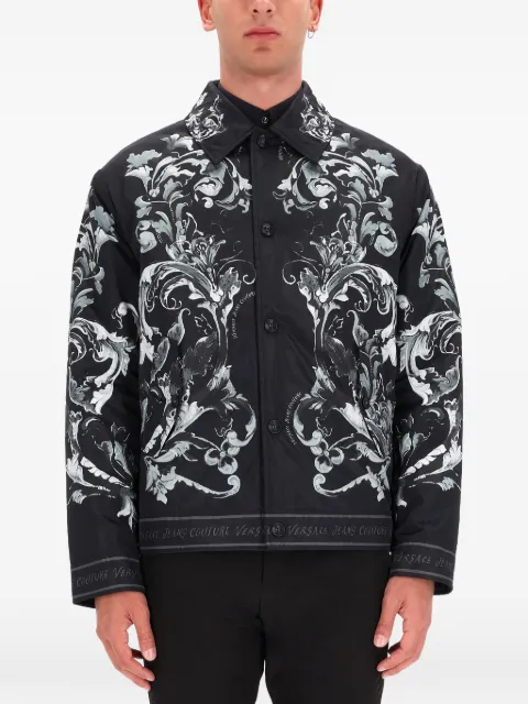 Versace Jeans Couture buttoned baroque print jacket