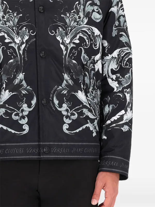 VERSACE バロック柄 ジャケット ヴェルサーチェ☆リバーシブル バロック模様ジャケット (VERSACE