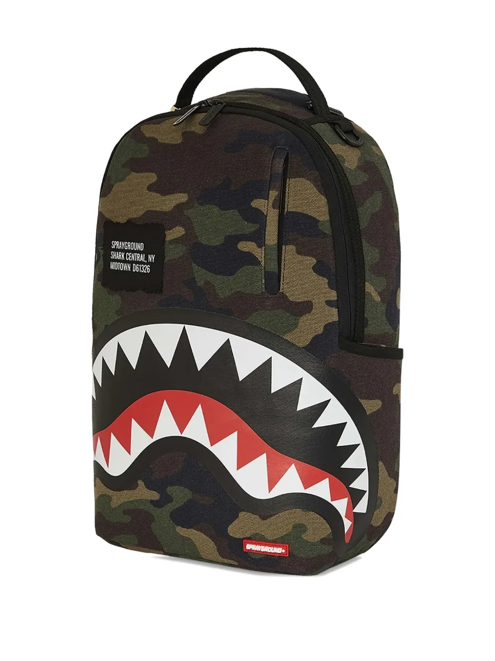 Sprayground Shark Central Camo rugzak Groen
