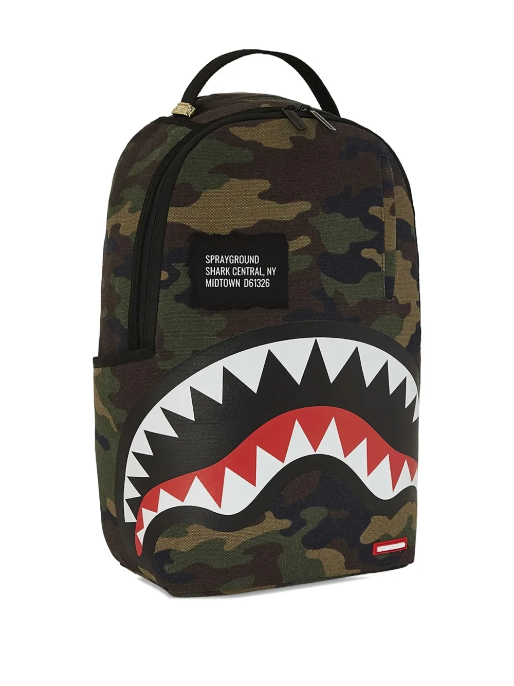 Sprayground Shark Central Camo rugzak Groen