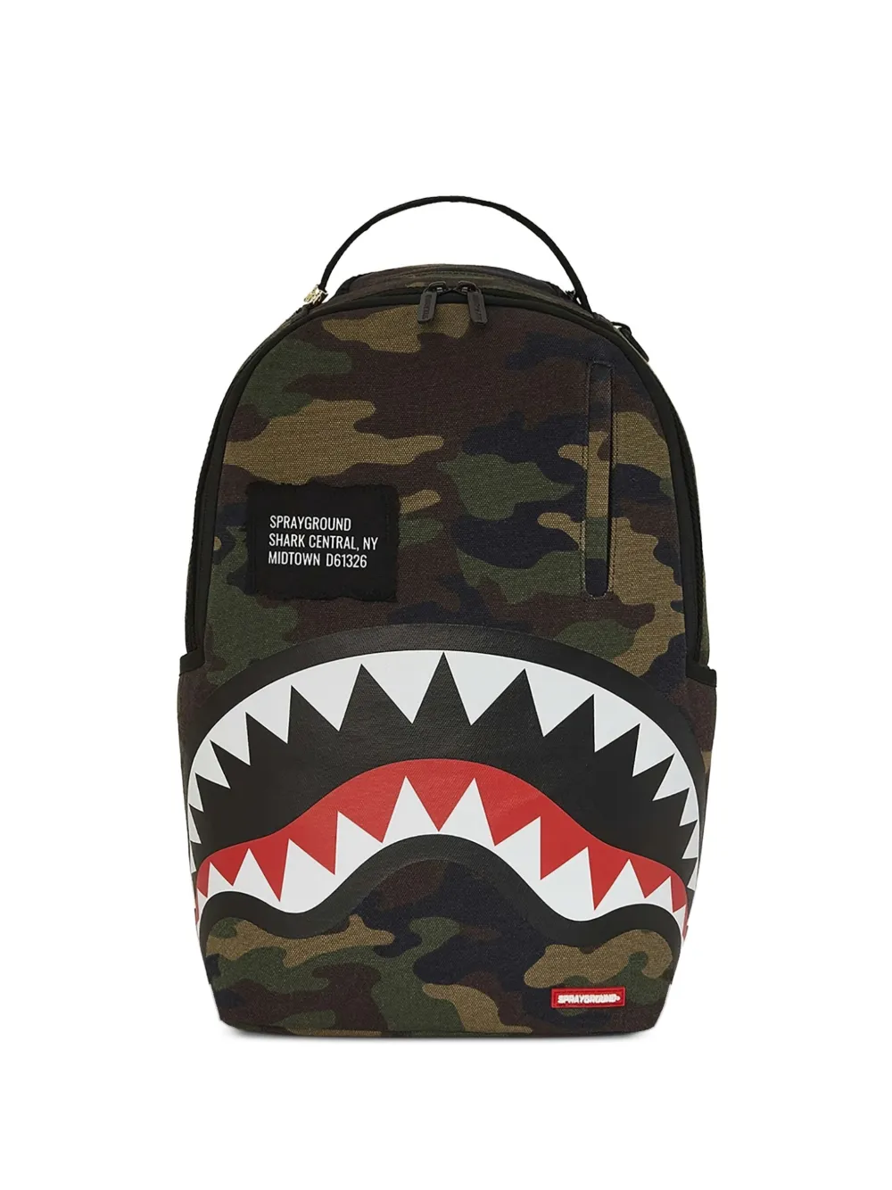 Sprayground Shark Central Camo バックパック - グリーン Sprayground Shark Central Camo バックパック - グリーン