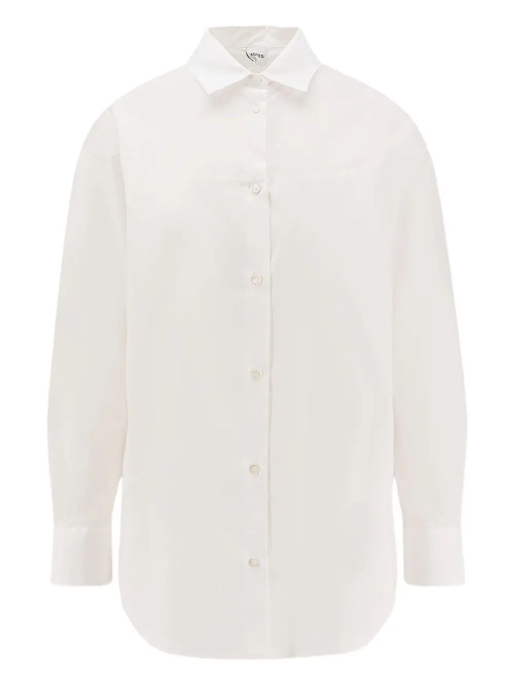 ASPESI long-sleeved cotton shirt | White | Image 1