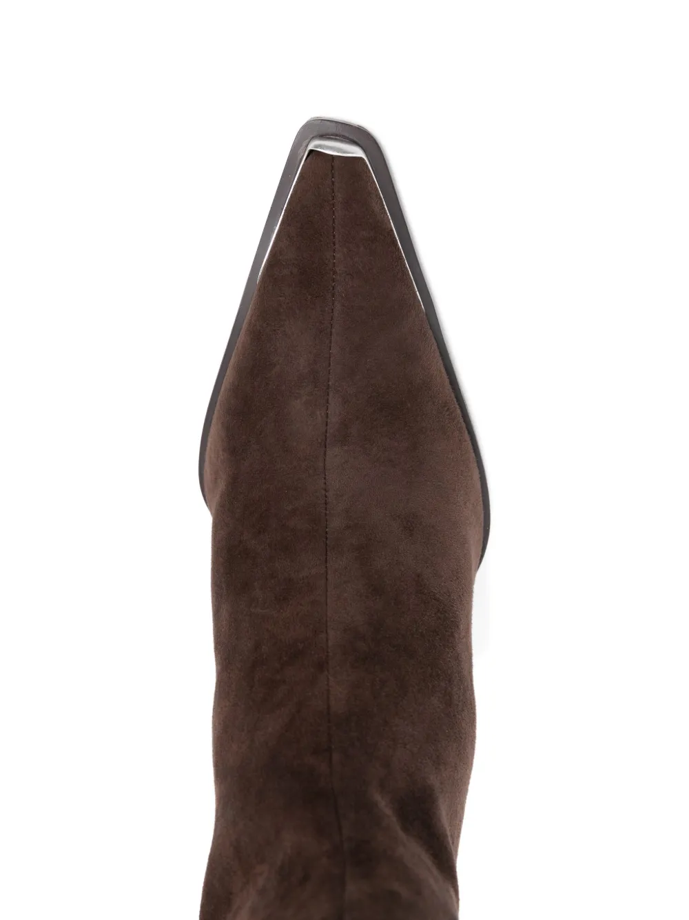 Cult Gaia 105mm Suede Knee-high Boots In Brown