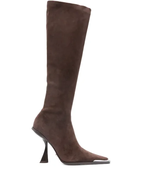 Cult Gaia botas altas de gamuza con tacón de 105mm