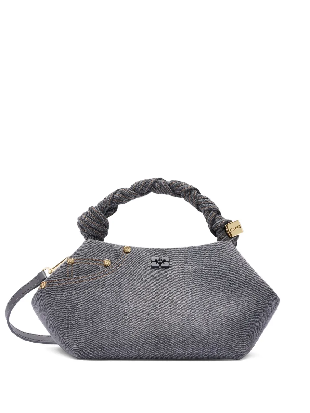 GANNI Borsa tote con manico - Grigio