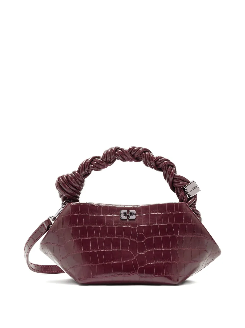 GANNI Borsa tote Bou con manico a intreccio - Rosso