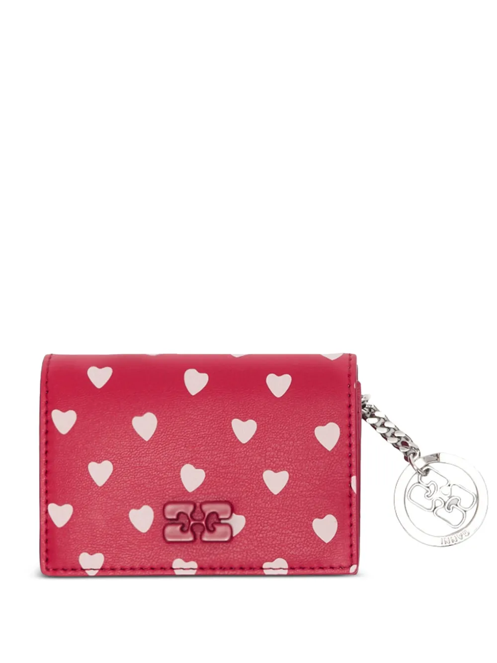 GANNI Portafoglio con stampa - Rosso