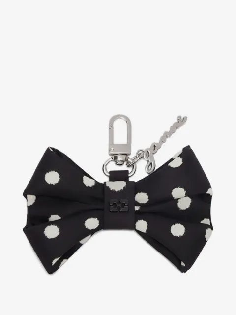 GANNI bow charm with dots