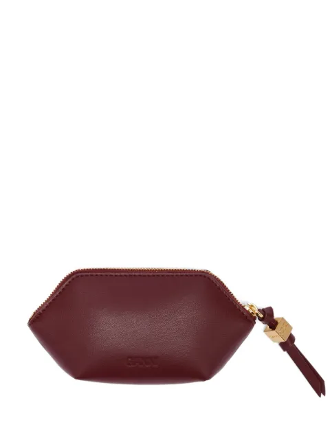 GANNI logo-plaque wallet