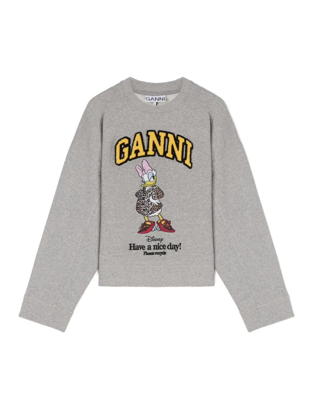 Ganni X Disney Graphic Sweatshirt In Gray