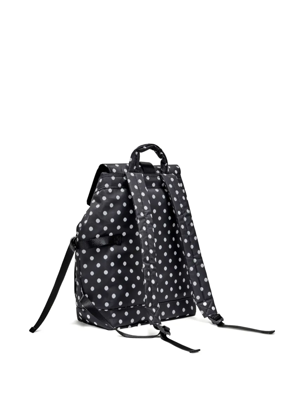 Ganni Polka Dot Buckle Backpack In Multi