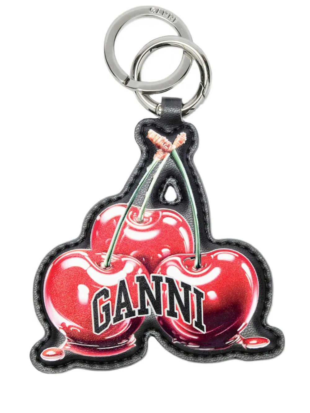 GANNI cherry keyring | Black | Image 1