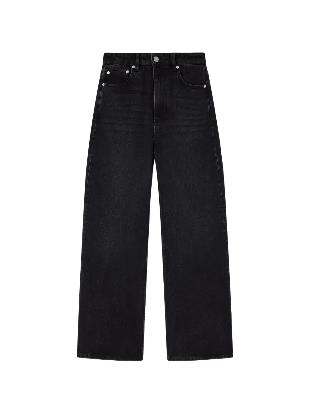 GANNI Jeans mit Logo-Patch - Schwarz