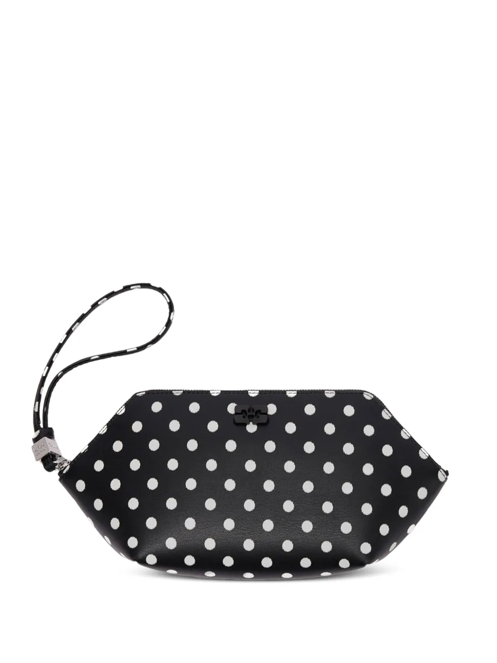 GANNI Portemonnaie mit Polka Dots - Schwarz