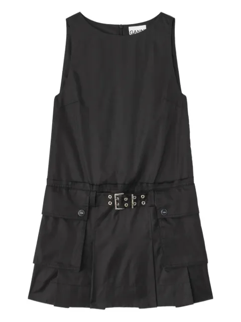 GANNI vestido corto con cinturón