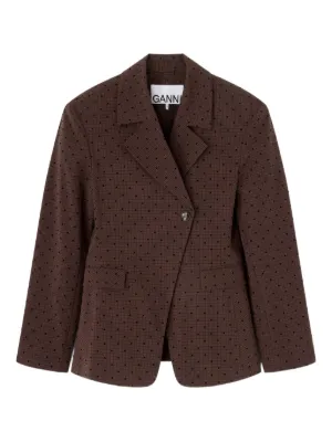 GANNI ブラウン テーラードジャケット GANNI ウィメンズ ブレザー通販 - FARFETCH