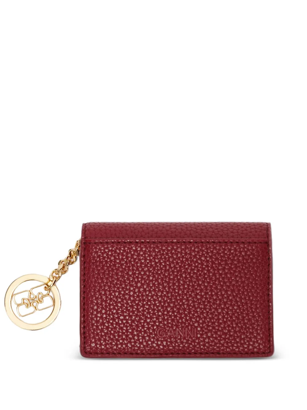 GANNI Portemonnee met textuur - Rood