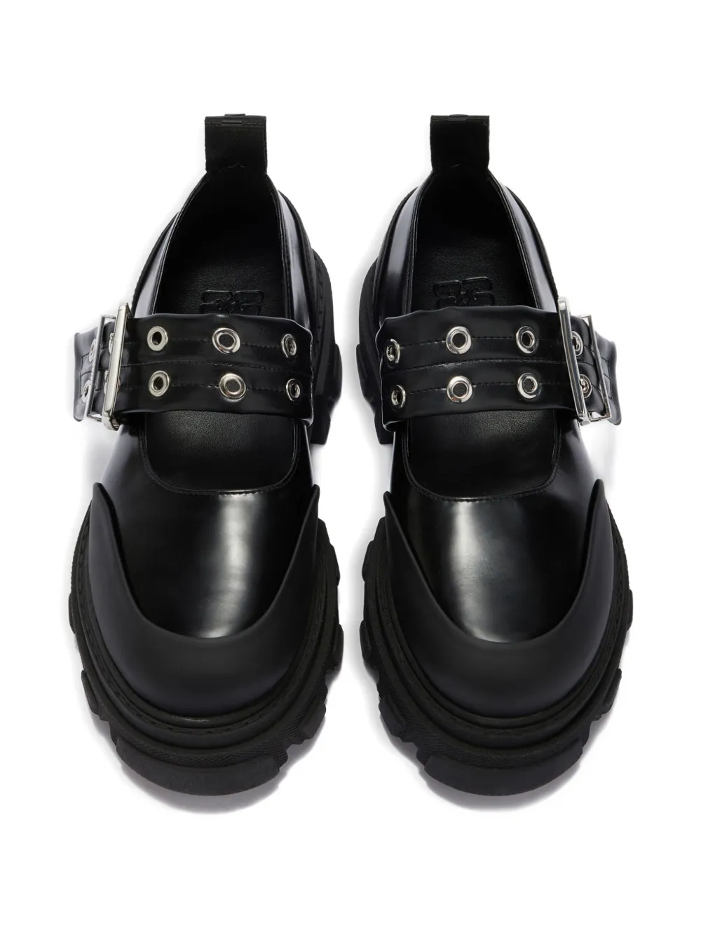 GANNI Pumps met gesp en ringlets Zwart